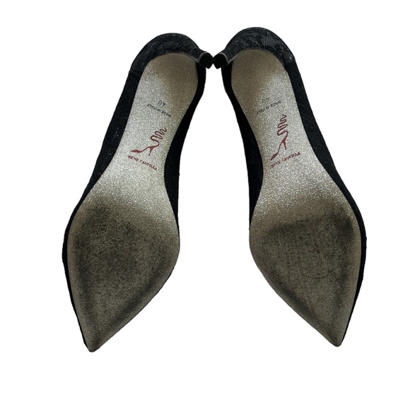 Rene Caovilla Beaded Lace Heels Pumps Size 40/10 - Picture 5 of 13